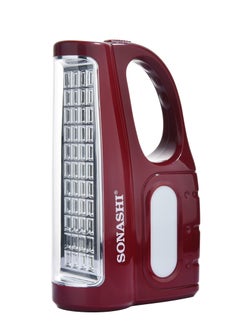 SONASHI Rechargeable Emergency Lantern  Bright LED Light Side Bright Light with Builtin Battery and Charge Indicator  Solar Charing Function with Working Time 12 Hrs  Perfect for Outdoors SEL-720N Red  - Image 1