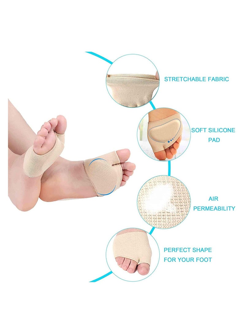 زوجان من وسادات كم المشط كرة ناعمة ومريحة من وسائد القدم وتسكين الآلام - Image 2