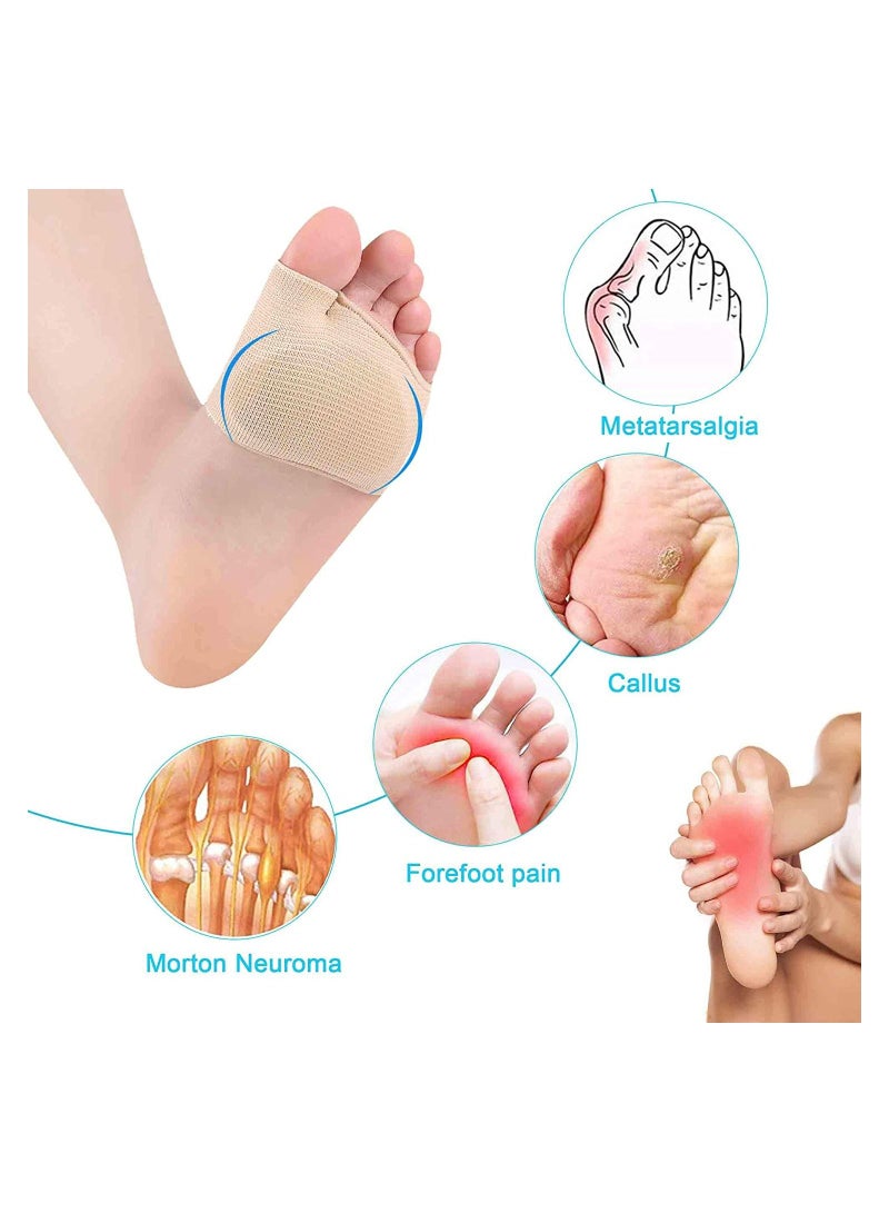 زوجان من وسادات كم المشط كرة ناعمة ومريحة من وسائد القدم وتسكين الآلام - Image 3