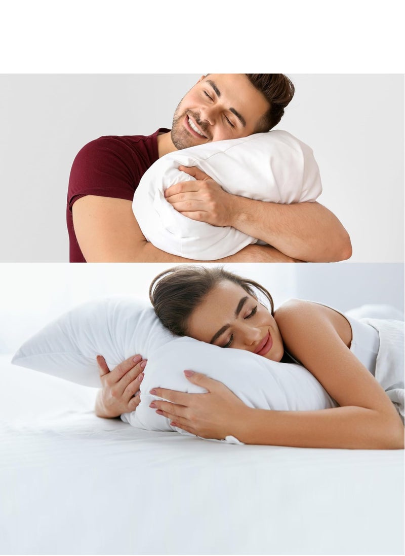 Art Comfort 4-Pack Waterproof Pillow Protectors – 100% Liquid Resistant – Luxury Cotton, Hypoallergenic, Breathable, Ultra Soft – Ultimate Protection Against Spills, Stains, Dust Mites & Allergens  - Image 3