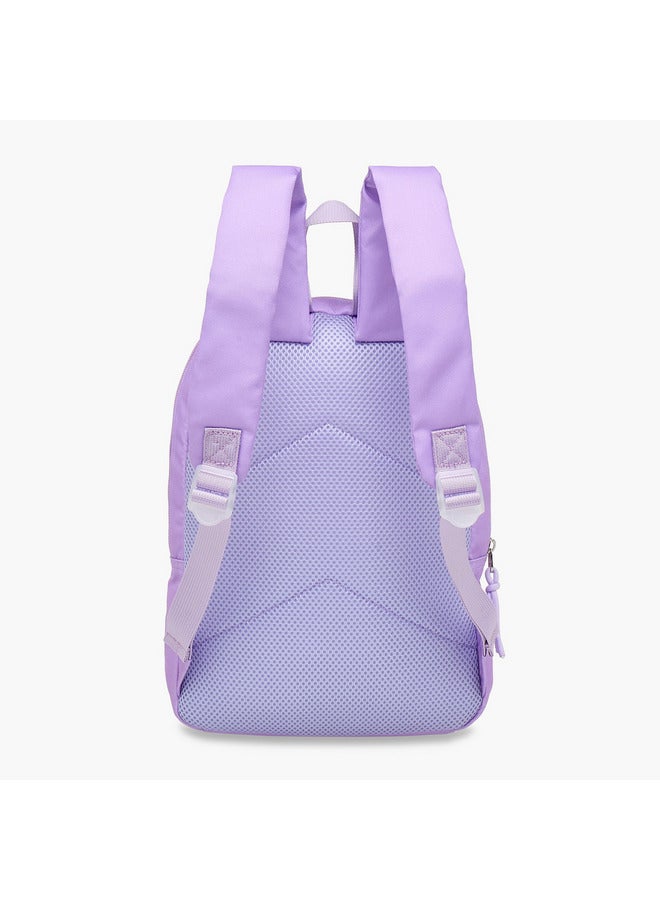 Barbie Girls Mermaid Print School Backpack with Adjustable Shoulder Straps - 33x25x10 cm  - Image 4