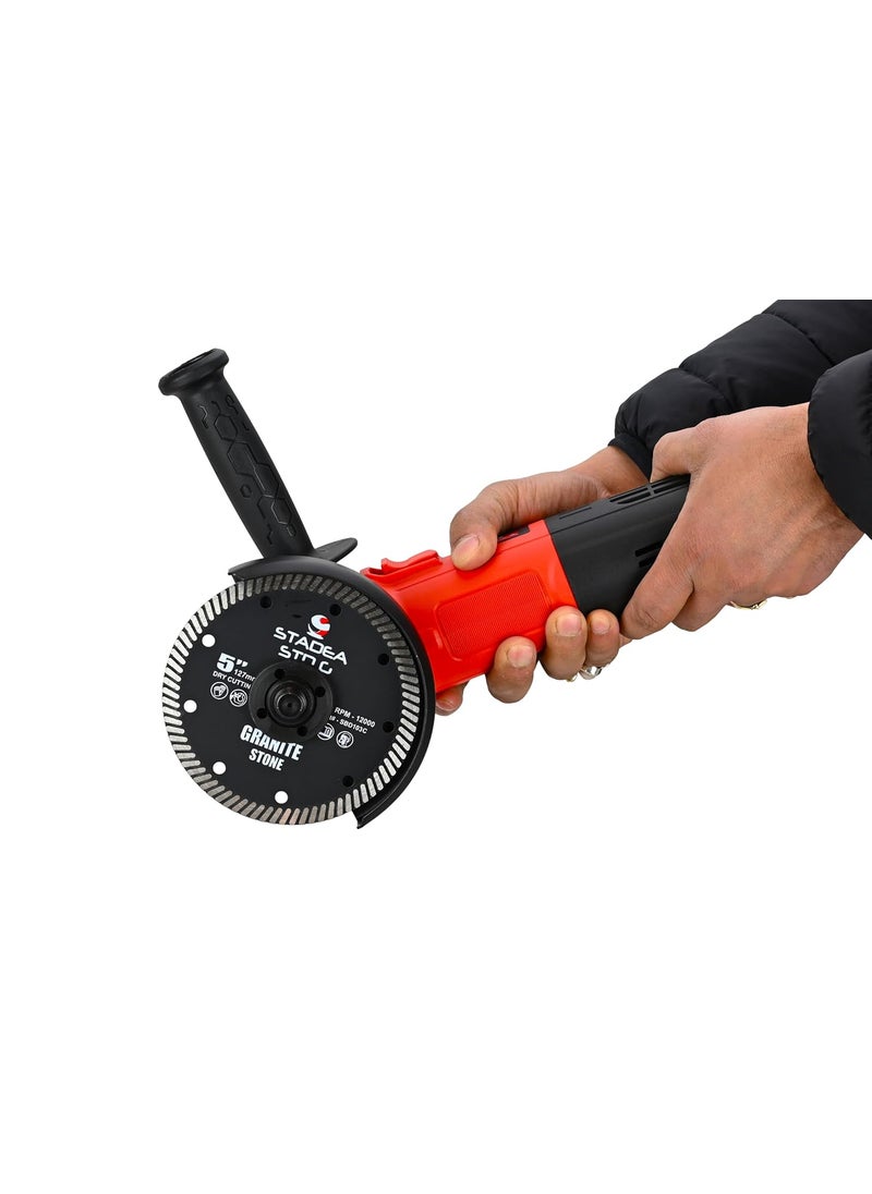 STADEA Stadea 5 Variable Speed Angle Grinder Polisher  Stone ConcreteTile Electric Power Cutting Slow SpeedTool  1400 W 300010000 RPM  - Image 4