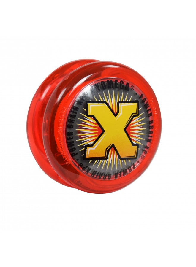 Yomega Power Brain XP yoyo - Professional yoyo with a Smart Switch which enables Players to Choose Between Auto-Return and Manual Styles of Play. + Extra 2 Strings & 3 Month Warranty (red) - Image 1