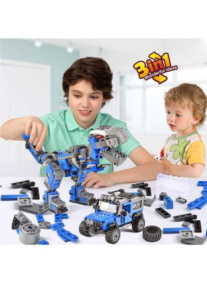 Qman Creator 3In1 Stem Building Blocks Toy For Boys 612 Mechanical Trex/Pickup Trucks/Offroad Vehicle Bricks Building Kit Educational Toy For Kids 47 Best Gifts For 1215 Yrs Boys  - Image 5