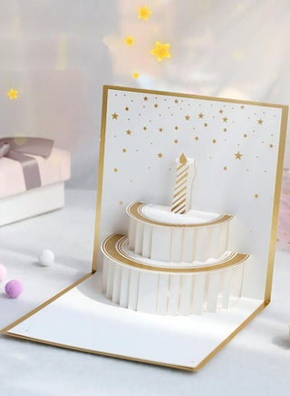 Fancy Elegant Design 3D Pop-Up Card, Greeting Card for Birthday, Sturdy and Solid Cardstock Gift Card  Best for Birthday, Graduation, Anniversary - view 2