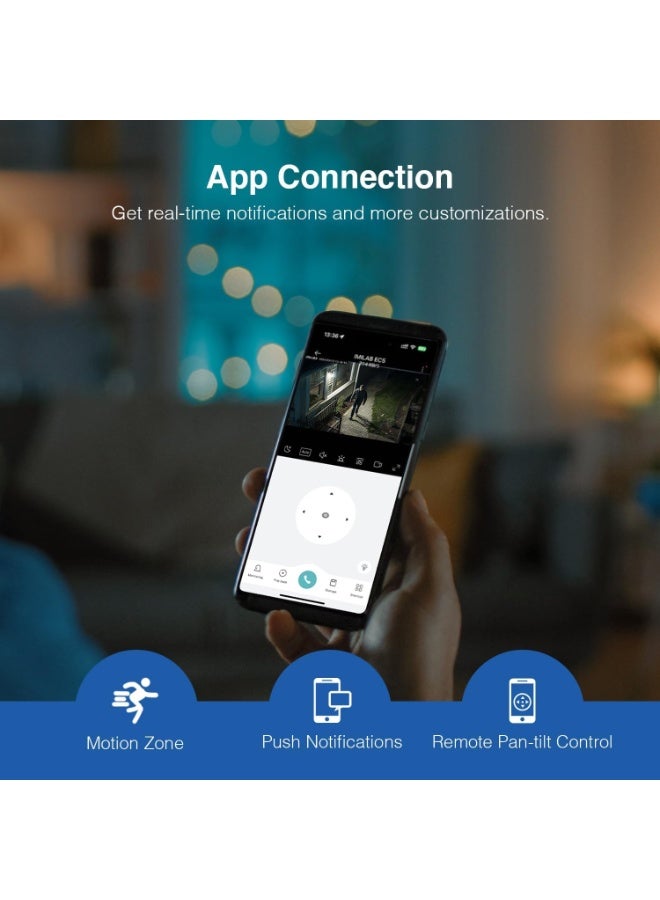 IMILAB EC5 Wired Security Camera Outdoor: 2K Camera for Home Security 360 Rotating Surveillance, Outdoor Camera w/Motion Spotlight Sensor, 2.4Ghz WiFi, 24/7 Local Recording, No Monthly Fee - Image 3