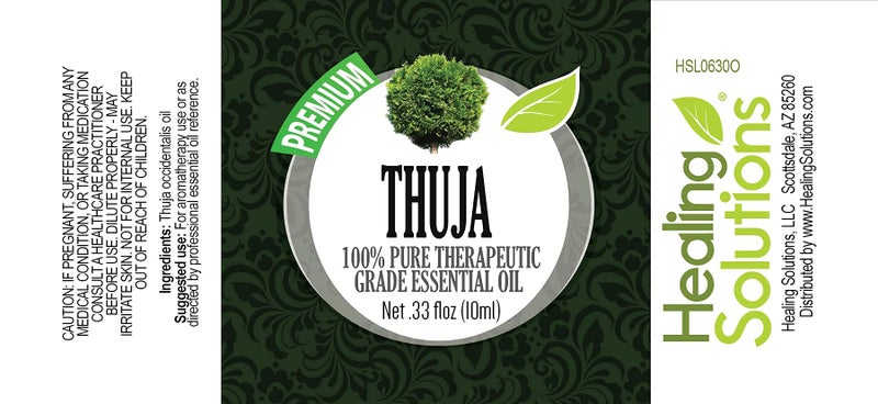 Healing Solutions 10ml Oils - Thuja Essential Oil - 0.33 Fluid Ounces - Image 3