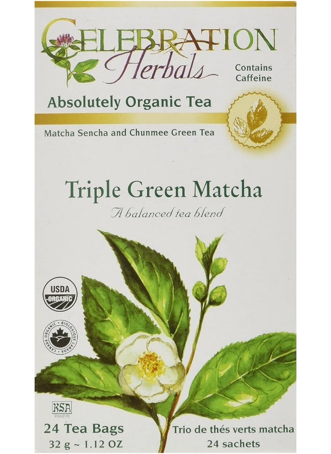 CELEBRATION HERBALS Triple Green Matcha Tea Org 24 Bag, 0.02 Pound - pzsku/ZCB75F15A7732E9C9C0D3Z/45/_/1728569836/88aa1c92-95a0-4e17-ab03-6f22e17eb167