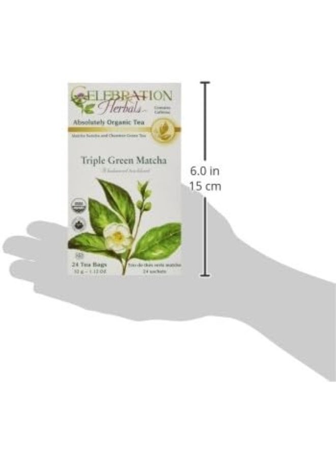 CELEBRATION HERBALS Triple Green Matcha Tea Org 24 Bag, 0.02 Pound - pzsku/ZCB75F15A7732E9C9C0D3Z/45/_/1728569849/153d7346-a1b9-4ad7-9ad8-655faeed23c5