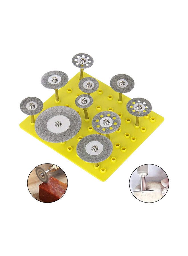 NIBEMINENT 10-Piece Blade Cutting Discs Wheel Rotary Tool Set silver  - Image 1