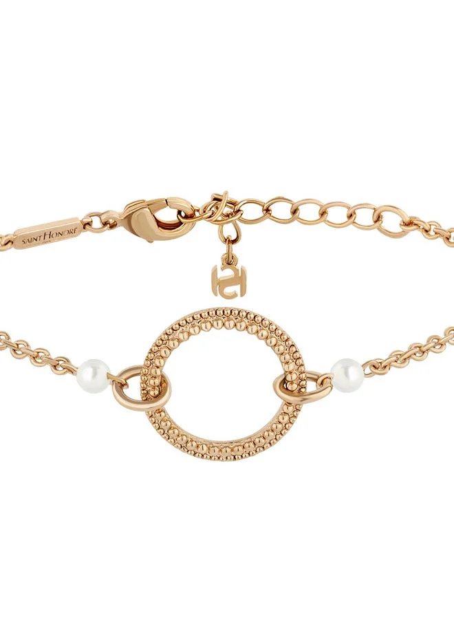 Saint Honore Paris Cream Gala Gold Bracelet for Women's