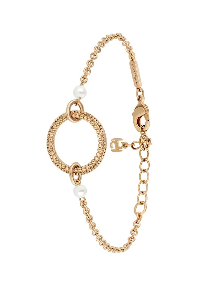 Saint Honore Paris Cream Gala Gold Bracelet for Women's