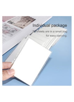 KASTWAVE Transparent Sticky Notes Pad, 3x3" Waterproof Self-Adhesive Clear Memo Message Reminder, 10 Packs 500 Sheets (3 x 3 Inches)  - Image 4