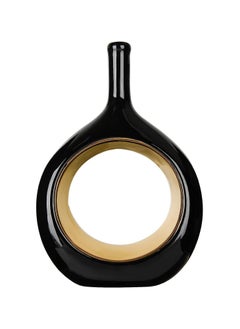 Home & More Black and Gold Vase Set of 2 Ceramic Vase for Home Decor  - Image 4