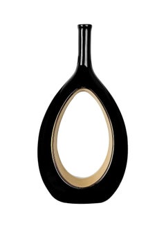 Home & More Black and Gold Vase Set of 2 Ceramic Vase for Home Decor  - Image 3