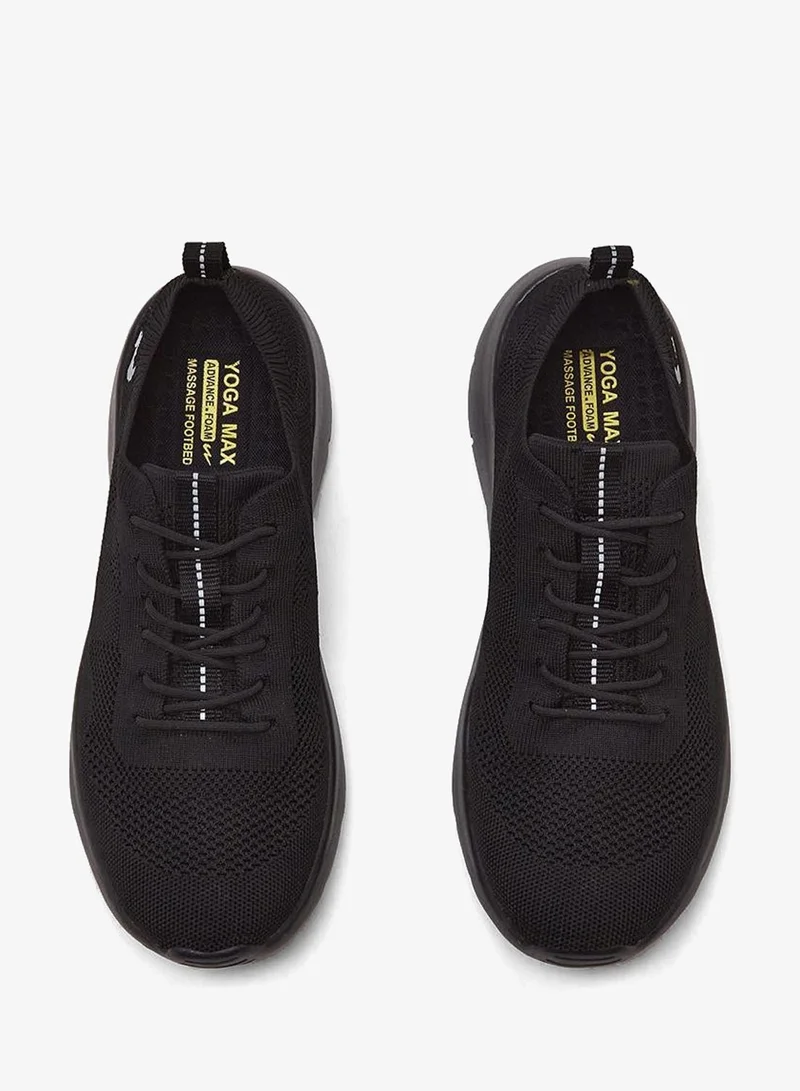 CAMPUS Full Blk Men’s Black Sports Shoes – Bold Single-Tone Look  Shoes that Elevates Casual Style for Men | Best Price UAE