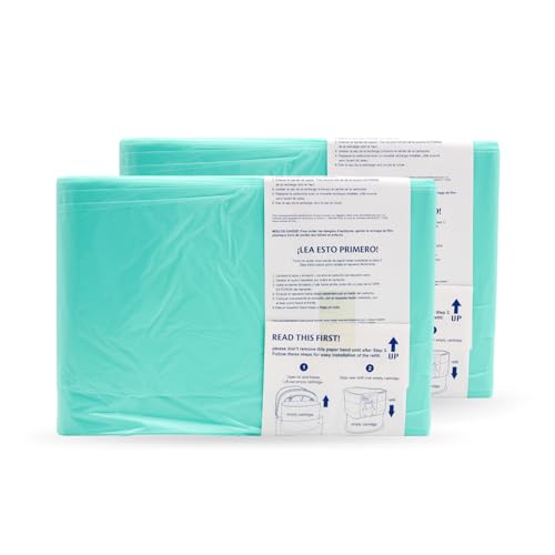 AKORD Janibell Akord Slim Diaper Pail Refill Liners, 2 Count, Scented & Stretch-Resistant, Holds Up to 288 Adult Briefs per Roll, Fits Akord Slim System, Easy Cut & Tie, Odor Control, Pack of 1 - Image 3