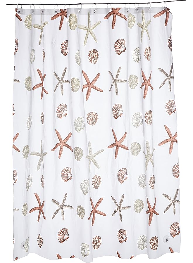 Pro Pvc Shower Curtain, 180 cm Size, Printed, Multicolour  - Image 1