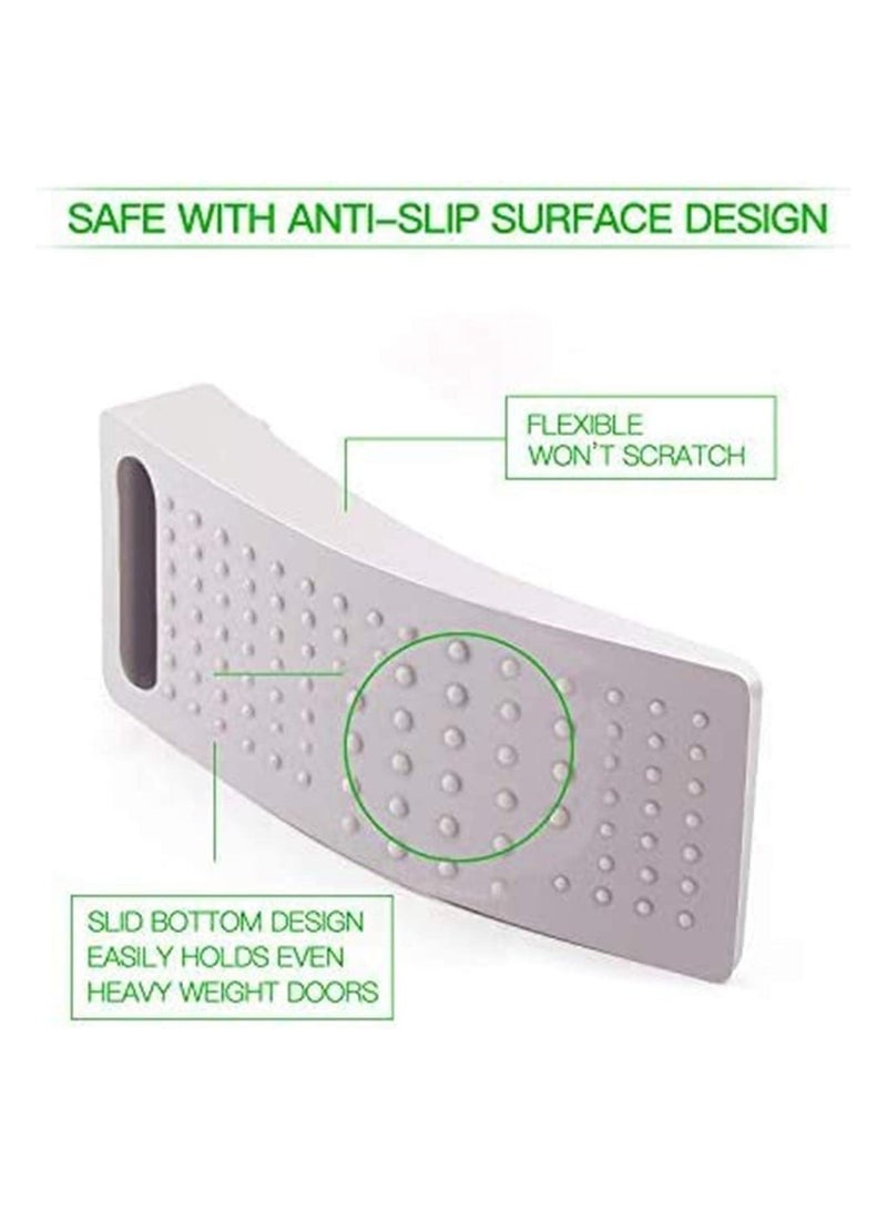 Door Wedge Rubber, Door Stopper, Heavy Duty Slip-resistant and Stackable Door Holders, Adjustable Height and Strong Grip on Tiles, Carpet, Wood, Cement and Laminate Floor, 4 PCS - Image 3