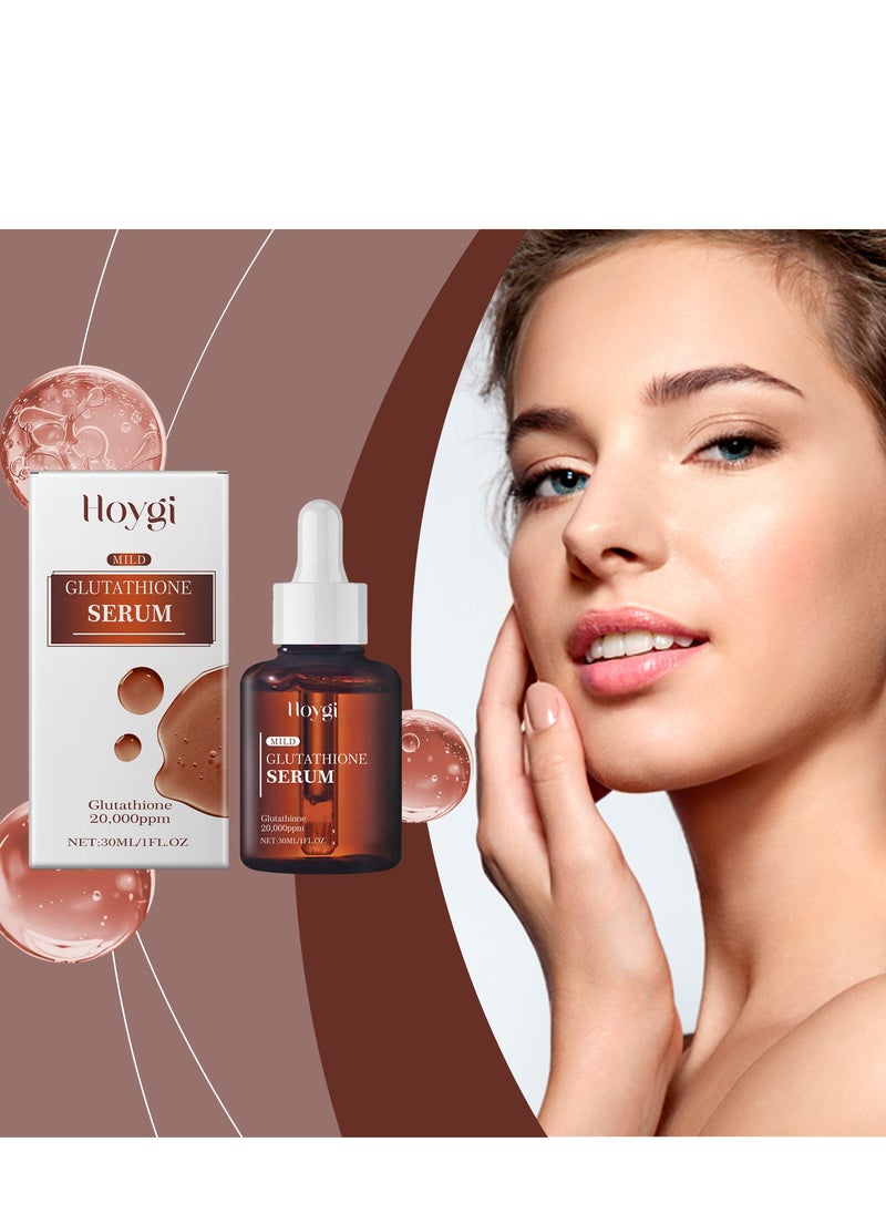 Hoygi - Glutathione Serum (30ml/1oz), High-Potency Facial Serum with 20,000ppm Glutathione, Boosts Skin Elasticity, Revitalizes Complexion,Provides Lasting Moisturization with Niacinamide - Image 1