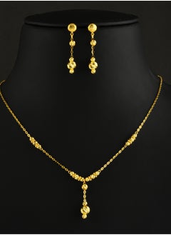 BAFLEH JEWELLERY Bafleh’s 22kt Lightweight Gold Necklace Set – Because Elegance Should Never Weigh You Down 