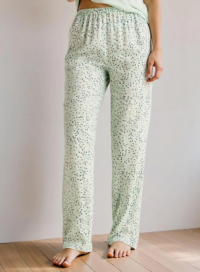 سبلاش فيڤ Graphic Print T-shirt and Pyjama Set