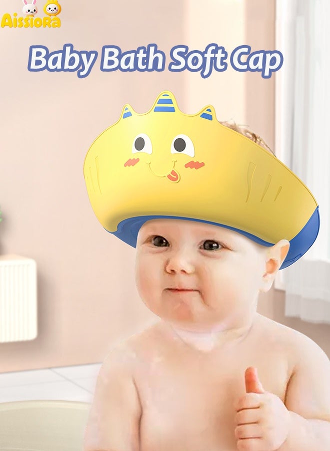 Aissiora Baby Bath Protective Soft Cap Baby shower caps Baby ear protection shampoo cap Children's shower caps with ear protection The girth is adjustable - Image 1