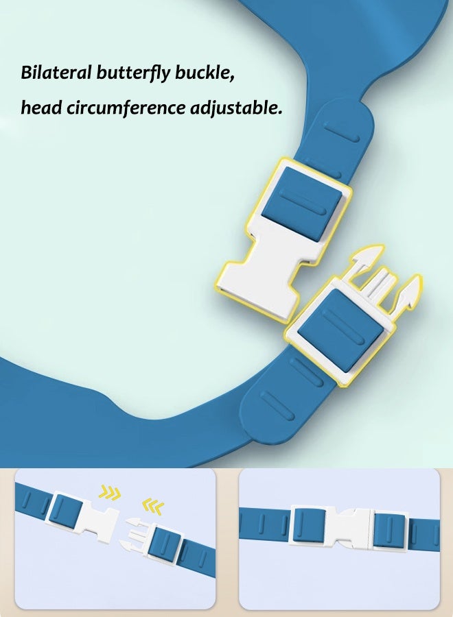 Aissiora Baby Bath Protective Soft Cap Baby shower caps Baby ear protection shampoo cap Children's shower caps with ear protection The girth is adjustable - Image 5