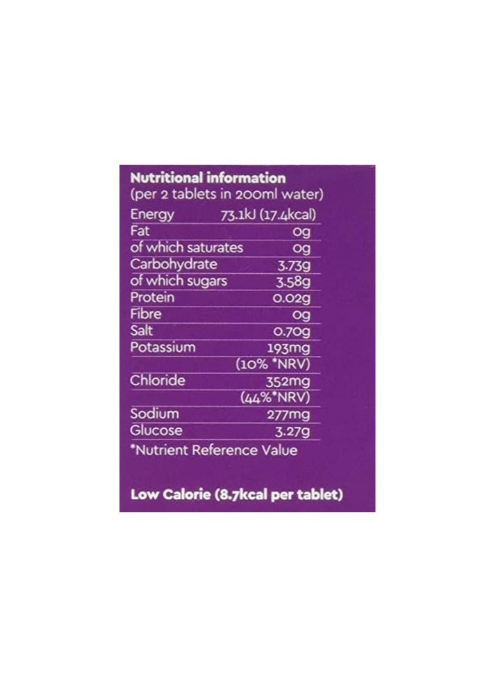 ORS O.R.S Hydration Tablets with Electrolytes Vegan Soluble Hydration Tablets with Natural Blackcurrant Flavour, 72 Tablets - Image 4