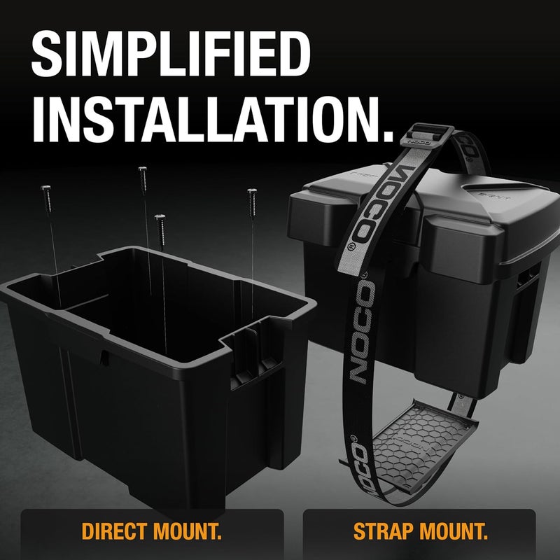 NOCO Snap-Top BGU1 Battery Box, Group U1 12V Battery Box for Lawn and Garden, Generators, Gate Openers and Equipment - Image 4