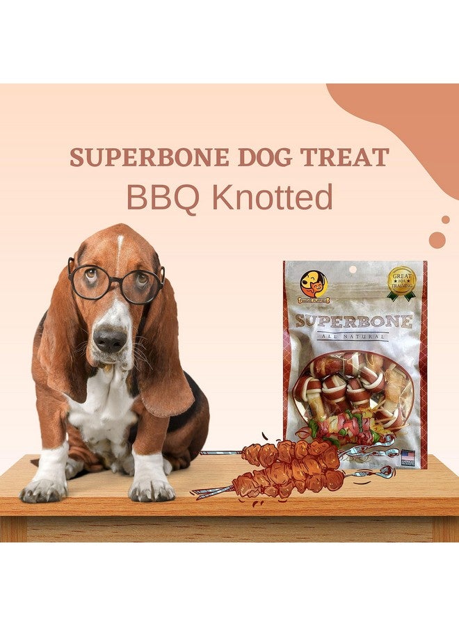 Superbone All Natural Flavour Knotted Dog Treat (Bbq - Pack Of 1) | Healthy & Training Treat For All Breed Sizes Of Dogs - Image 2