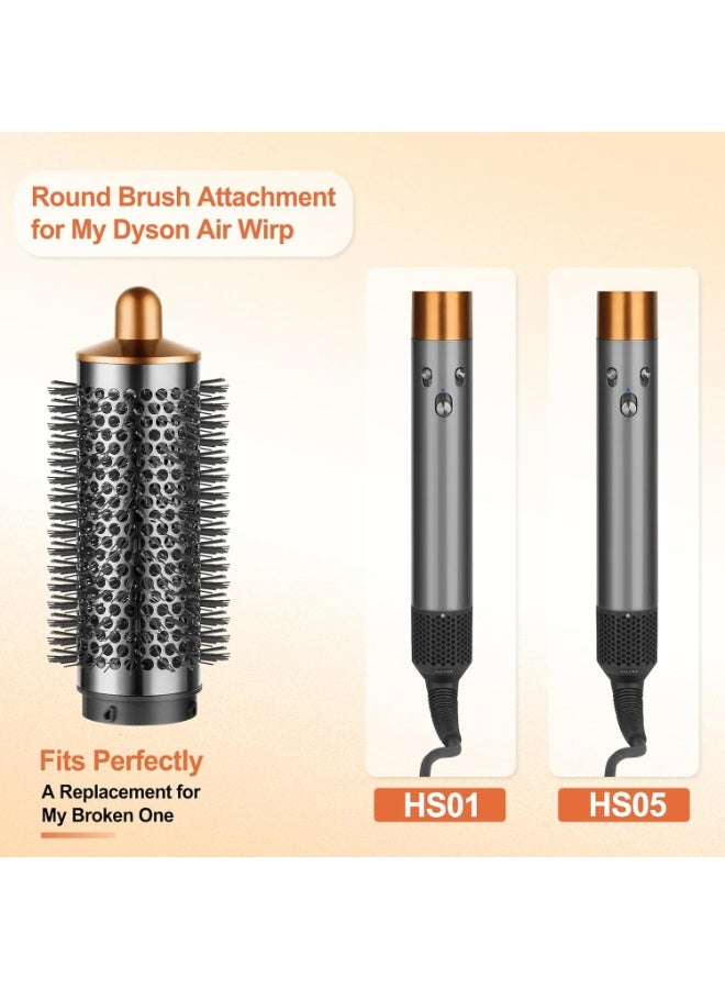 مرفق فرشة دائرية لجهاز Dyson Airwrap، فرشة بيضاوية دائرية لزيادة الحجم، إكسسوارات لجهاز Dyson Airwrap (ذهبي) - Image 3
