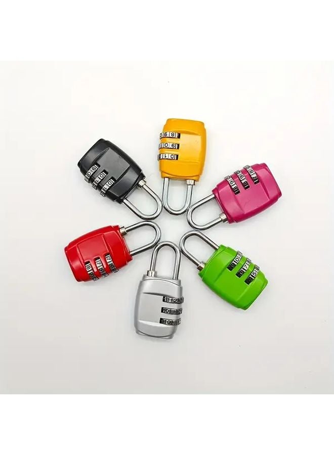 Red Mini Combination Padlock Small Anti Theft for Home Gym Lockers Drawers Luggage - Image 3
