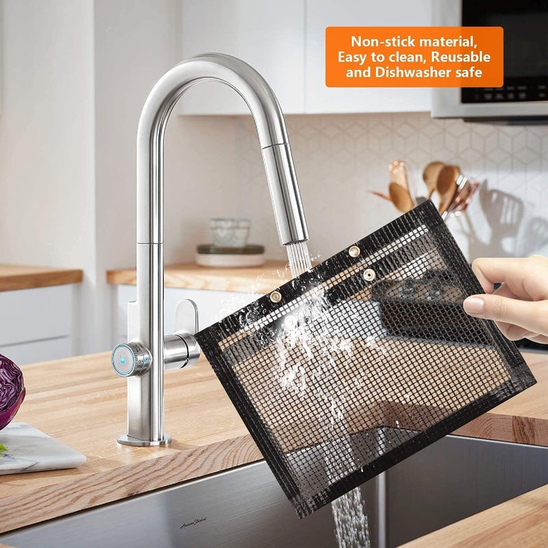 VATTU Non Stick BBQ Grill Mesh Bag // BBQ Baked Bag // Grilling Baking Reusable & Easy to Clean Non-Stick Mesh Grilling Bag - (Pack of 1) - Image 5