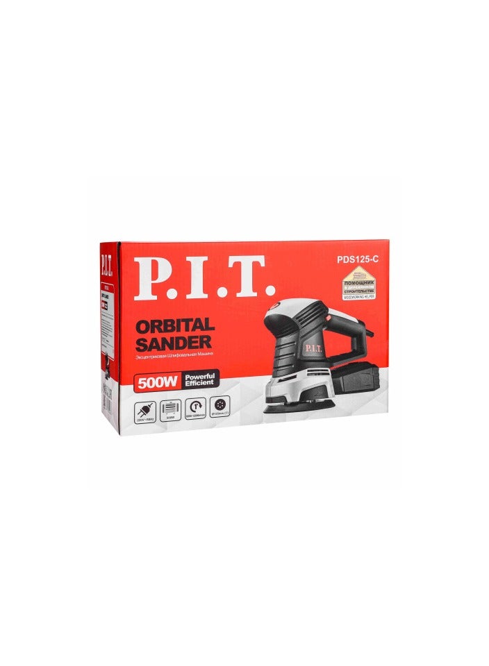 .P.I.T. ماكينة صنفرة دائرية كهرباء (125) مم (5") (500) وات (6) سرعات /PDS125-C  - Image 2
