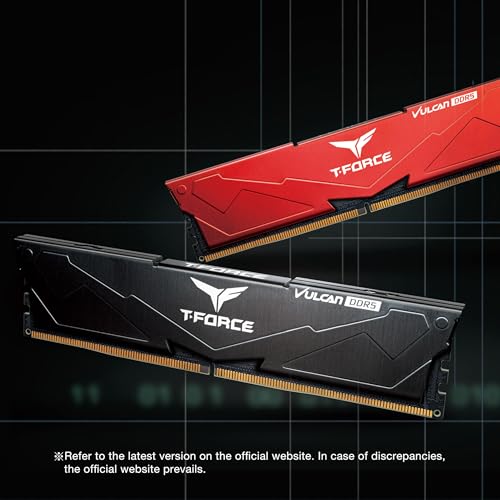 TEAMGROUP T-Force Vulcan DDR5 32GB (2x16GB) 6000MHz (PC5-48000) CL38 Intel XMP 3.0 & AMD Expo Compatible Desktop Memory Module Ram Red FLRD532G6000HC38ADC01 - Image 5