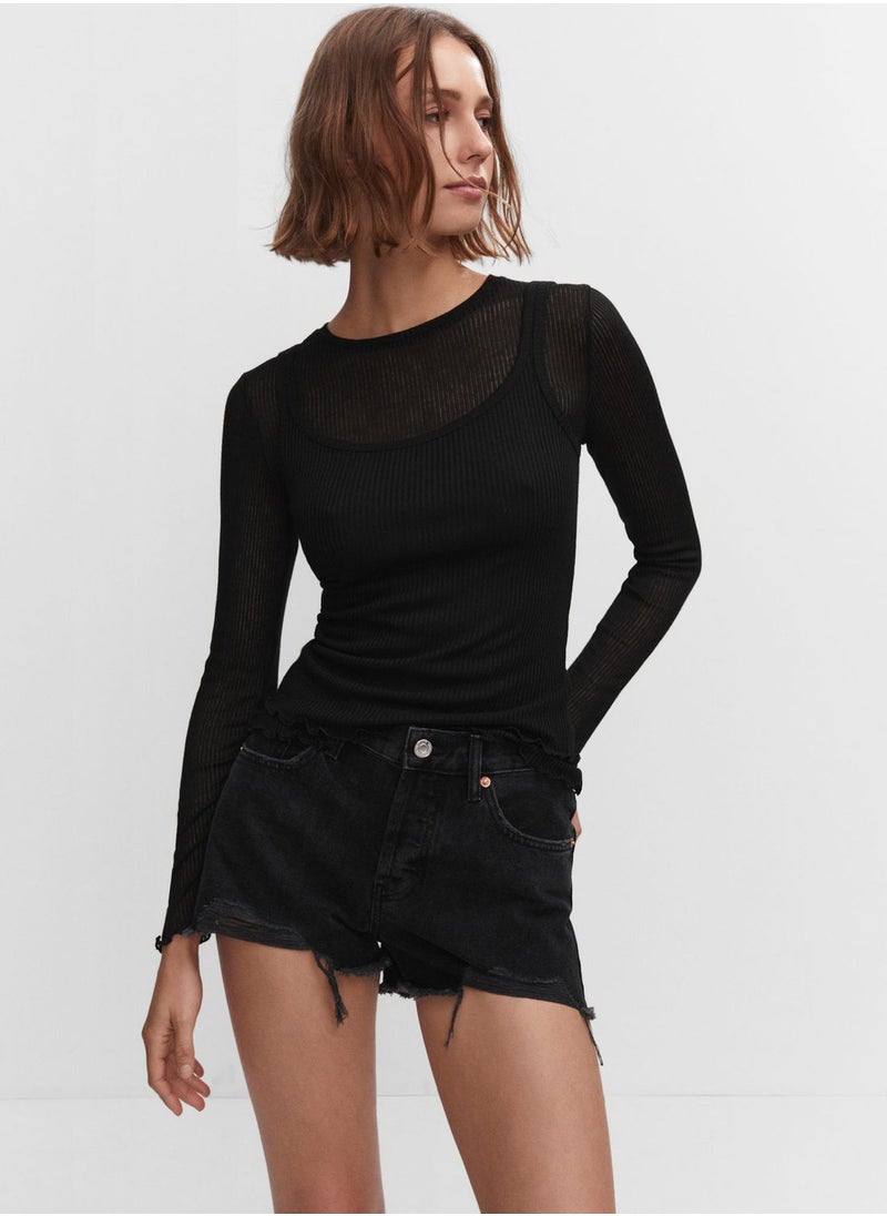 MANGO - High Waist Short - Image 1