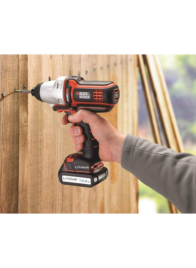 BLACK+DECKER Mullti-Evo Multitool Impact Driver Attachment for Screwdriving & Fastening, Orange/Black - MTIM3-XJ,2 years warranty Silver/Black - Image 5