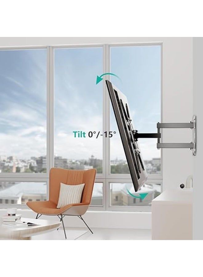 Telescopic TV Bracket, LCD LED TV PC Monitor Wall Mount Bracket, Folding Shelf Bracket, Adjustment Heavy Duty Corner Tilt Swivel Holder Shelves Support, TV Stand Rack Suitable for Size - Image 1