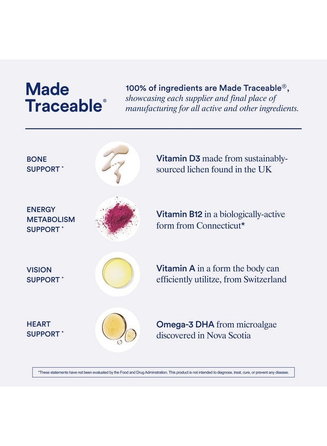 Ritual Multivitamin for Men 18+ with Zinc, Vitamin A and D3 for Immune Function Support*, Omega-3 DHA, B12, K2, Gluten Free, Non-GMO, Vegan, Mint Essenced, 30 Day Supply - Image 4