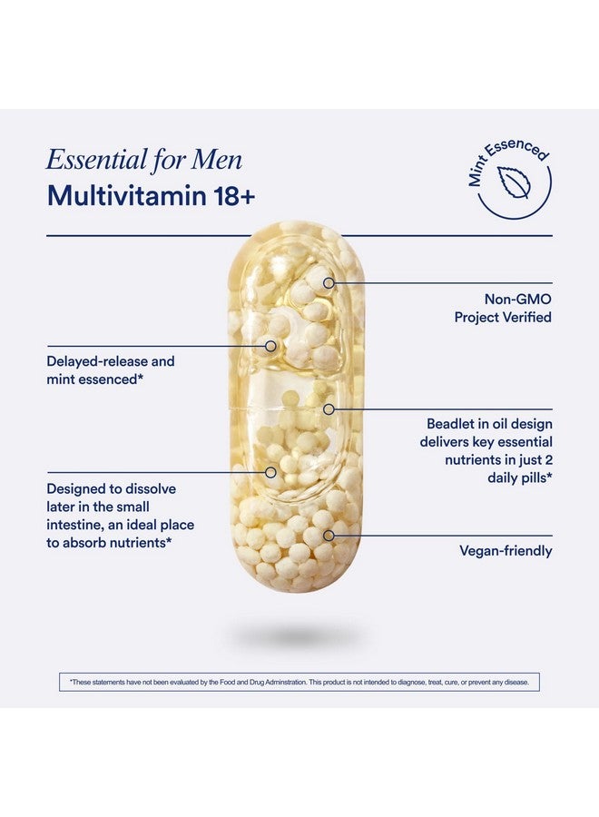 Ritual Multivitamin for Men 18+ with Zinc, Vitamin A and D3 for Immune Function Support*, Omega-3 DHA, B12, K2, Gluten Free, Non-GMO, Vegan, Mint Essenced, 30 Day Supply - Image 5
