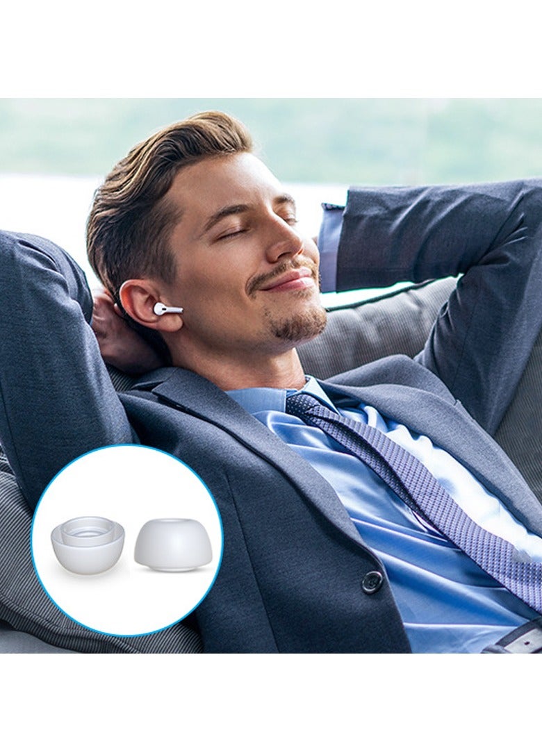 12 Pieces Replacement Silicone Ear Buds, White  - Image 4