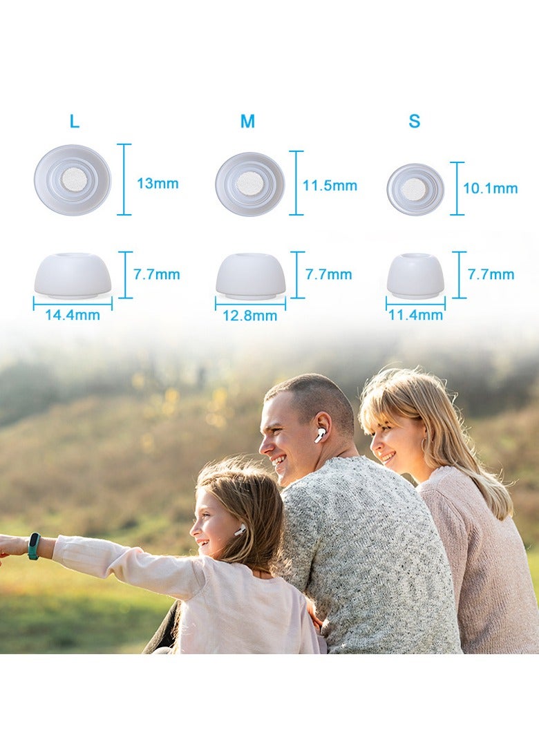 12 Pieces Replacement Silicone Ear Buds, White  - Image 5