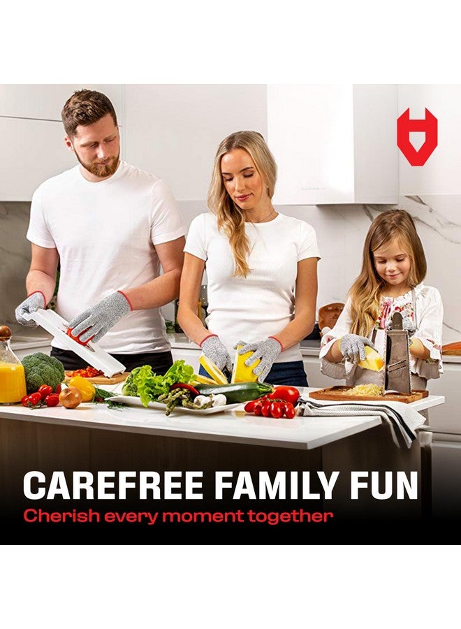 NoCry Kids Cutting Gloves, XS (8-12 Years) - 100% Food Grade and Level 5 Protection - Comfortable and Lightweight, Yet Tough - Ambidextrous - Ideal for Fishing, Wood Carving and Whittling - Image 2