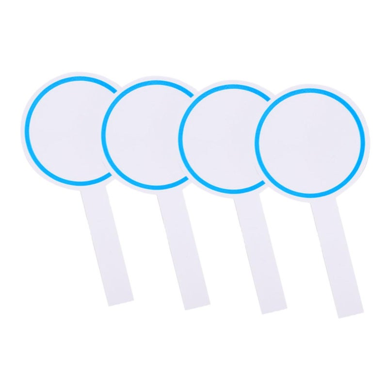 4 Pcs Blue Handheld Dry Erase Whiteboard Paddles With Eraser And Paper For Kids - Image 2
