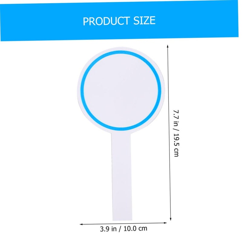 4 Pcs Blue Handheld Dry Erase Whiteboard Paddles With Eraser And Paper For Kids - Image 3