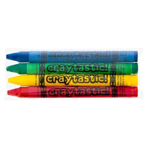 Craytastic! 52 Sets of 4-Packs in Cello (208 Count total bulk Crayons) - Large Box of Crayons Bulk For School Teachers, Restaurants, Party Favors, Crayon Packs, Non-Toxic - Image 5