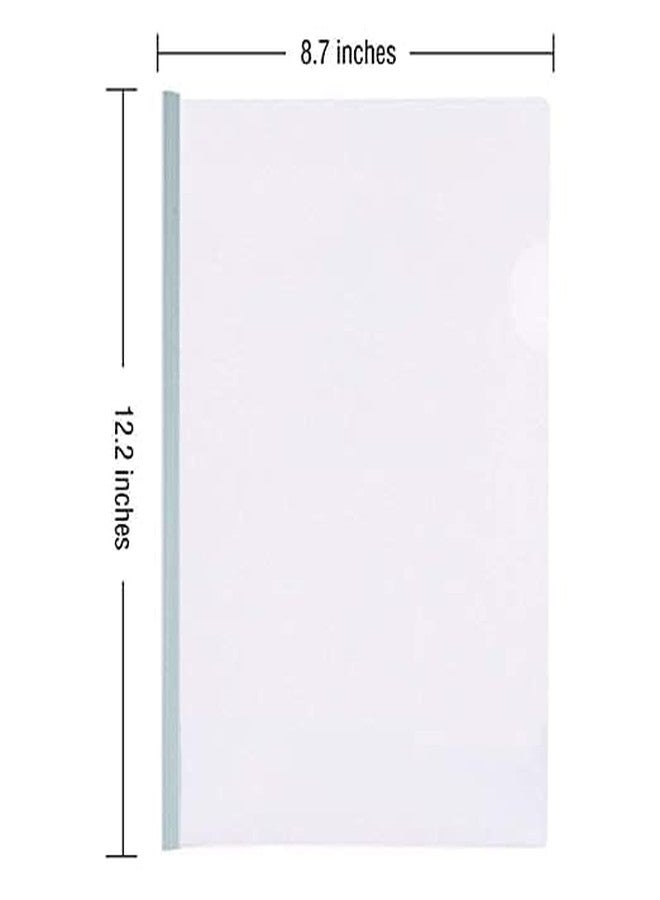 GMP Multicolour Transparent Strip File Natural Clear A4 Size Sliding Bar Stick Presentation Display Organizer File Folder Pack of 10 - Image 5
