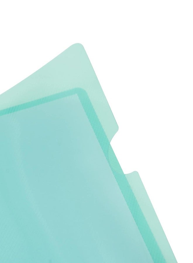 GMP Multicolour Transparent Strip File Natural Clear A4 Size Sliding Bar Stick Presentation Display Organizer File Folder Pack of 10 - Image 3