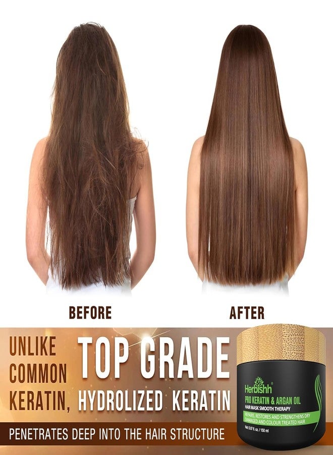 Herbishh Hair Color Shampoo (Dark Brown) for Grey Coverage | Ammonia-Free Paraben Free | Long Lasting Color up to 3 Weeks | Combo Pack 3 x 500ml + 1 Argan Hair Mask (150gm) - Image 2